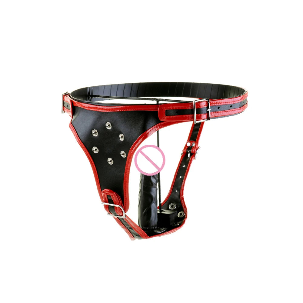 Black emperor Dildo Chastity Belt Strapless Strap On Dildo