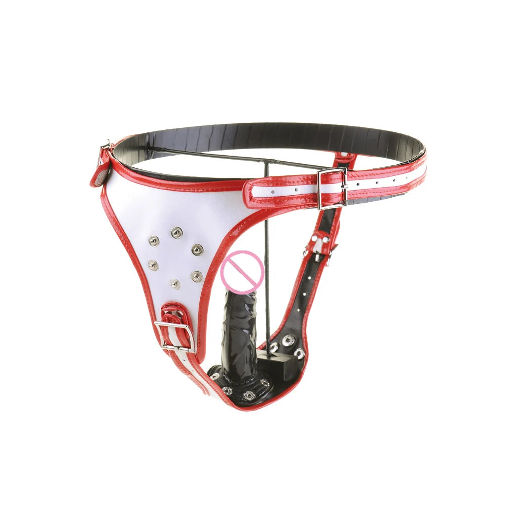 Black emperor Dildo Chastity Belt Strapless Strap On Dildo