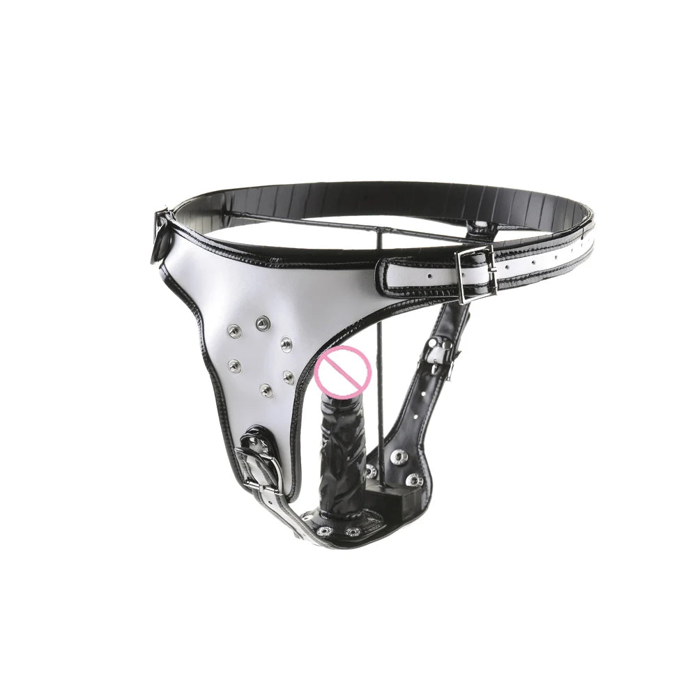 Black emperor Dildo Chastity Belt Strapless Strap On Dildo