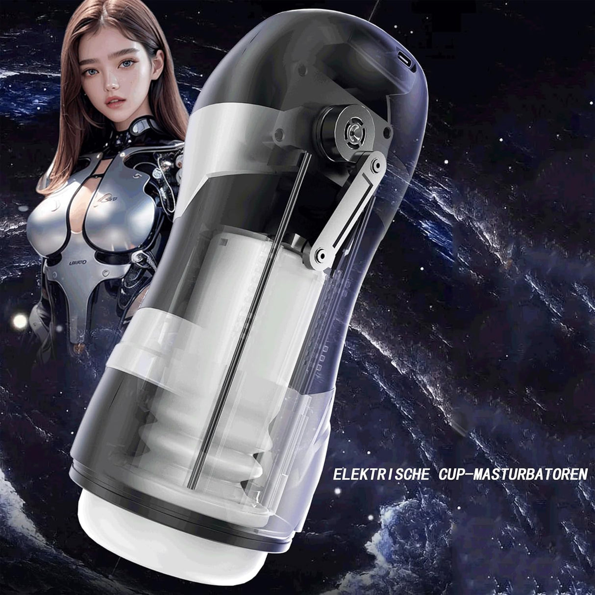 Drywell DVA Automatic USB Thrusting and Vibrating Masturbator