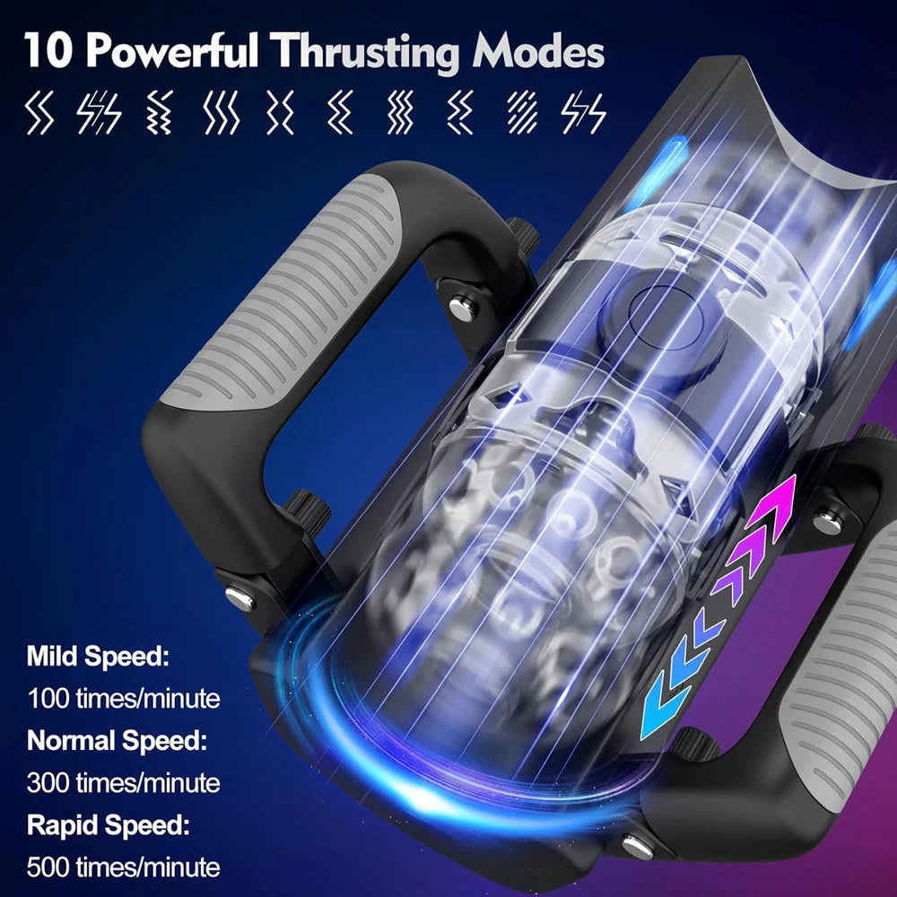 EASYLOVE Thrusting Cannon King Mini 6-Stage Telescopic Male Masturbator