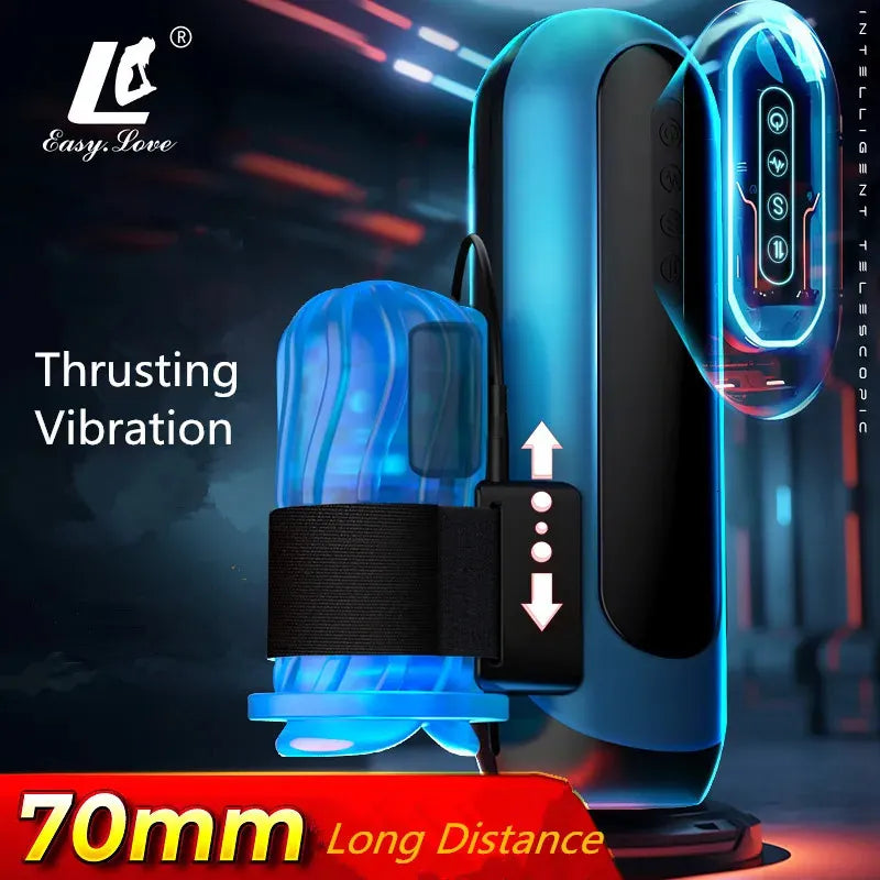 EASY.LOVE Skylon Deep Throat Thrusting Sucking Vibration Telescopic Masturbator