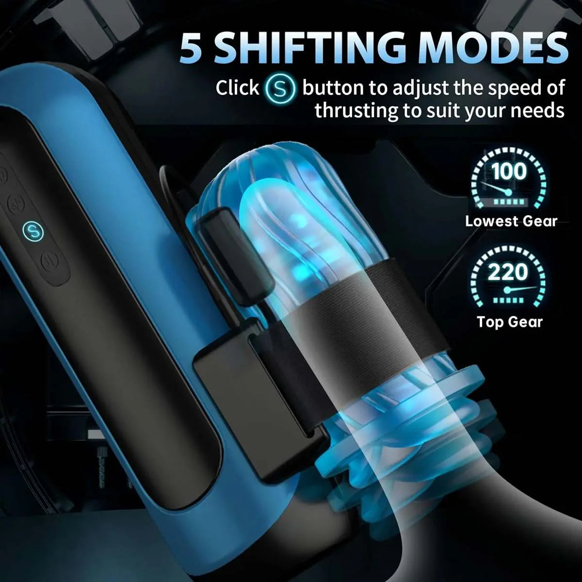 EASY.LOVE Skylon Deep Throat Thrusting Sucking Vibration Telescopic Masturbator