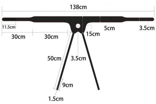 Easy adjustable Strap On Harness - Black