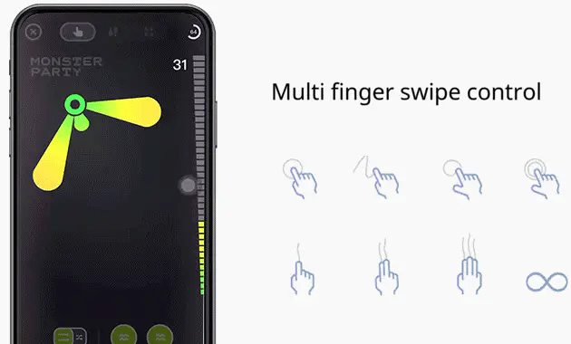 Erocome Crater smart vibrating dildo Bunny ears with APP controll