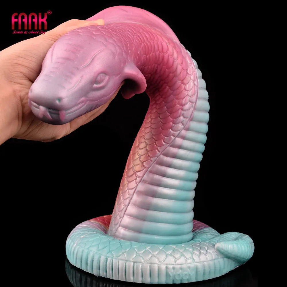 FAAK Huge Long Ejaculation Dildo Cobra Giant Snake Squirting Penis