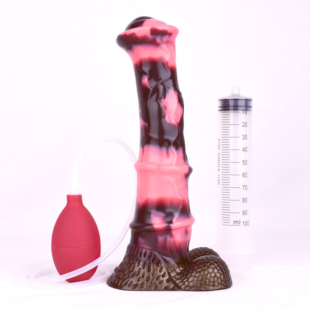 FAAK Silicone Ejaculation Fantasy Dildo Realistic Horse Penis