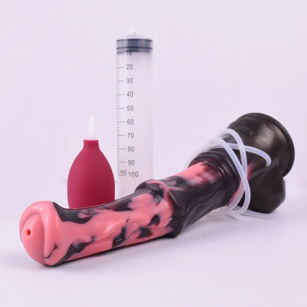 FAAK Silicone Squirting Penis Large Ejaculation Realistic Horse Dildo
