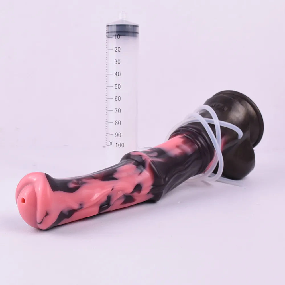 FAAK Silicone Squirting Penis Large Ejaculation Realistic Horse Dildo