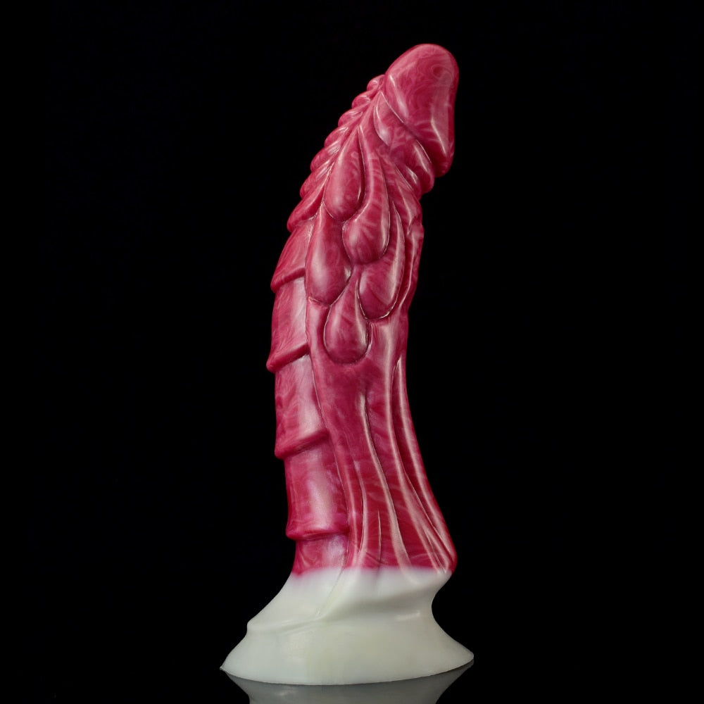 FAAK Squirting Curved Horse Penis Ribbed Ejaculation Dildo