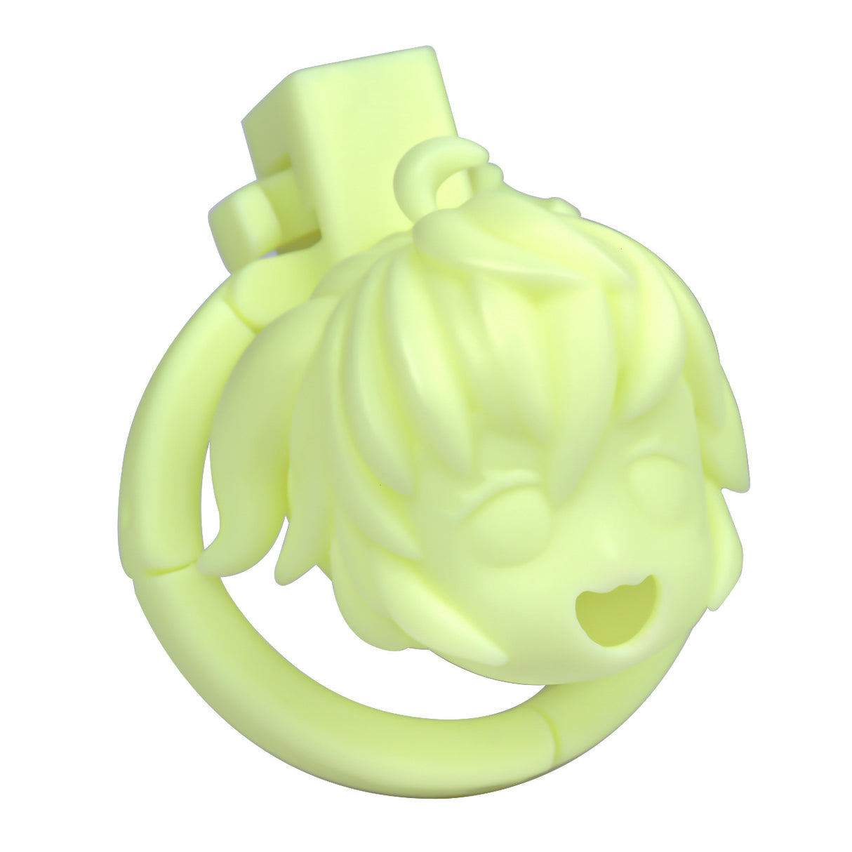 FRRK 3D Printed Anime Chastity Cage with 4 Rings and Strap