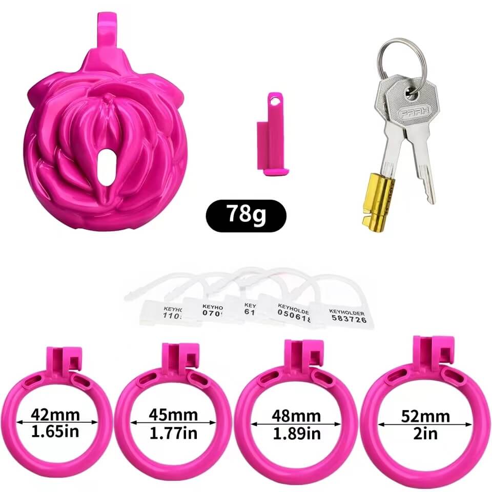 FRRK 3D Small Sissy Rose Chastity Cage