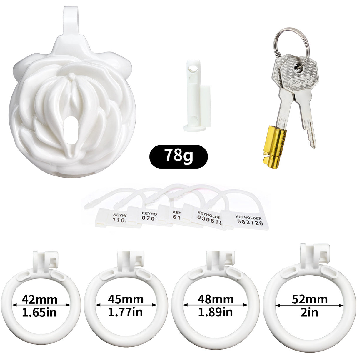 FRRK 3D Small Sissy Rose Chastity Cage