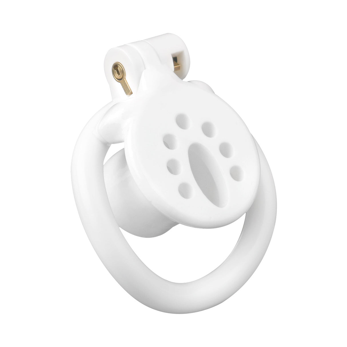 FRRK Flat Inverted Chastity Cage with 4 Base Rings and Strap