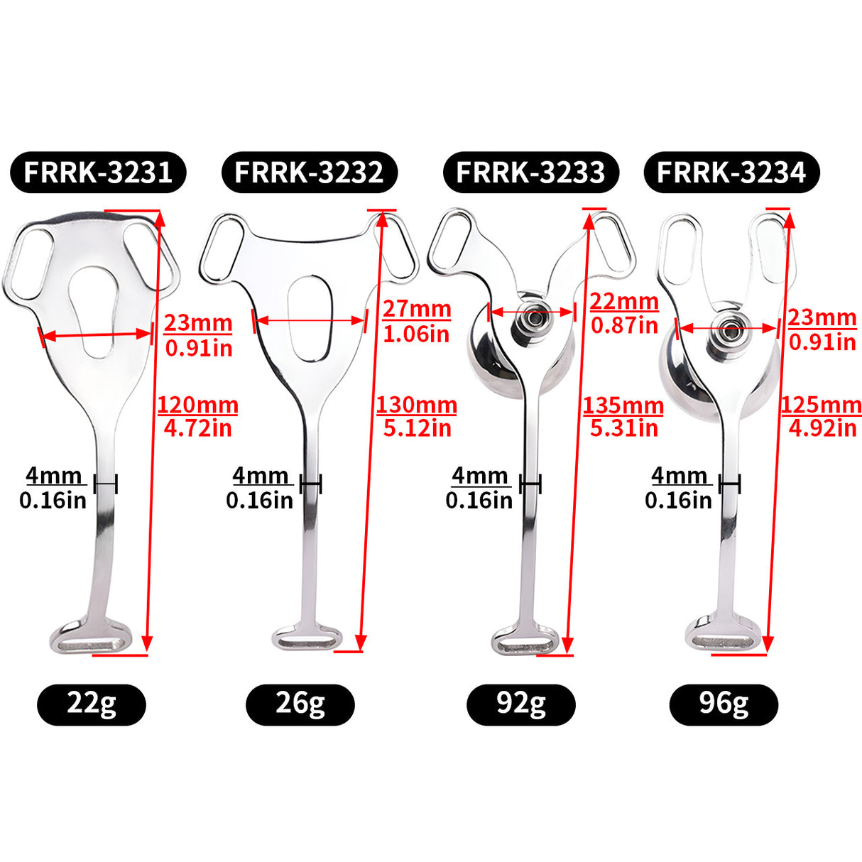 FRRK Sissy Elastic Belt Metal Vagina Clip Restraints Chastity Devices