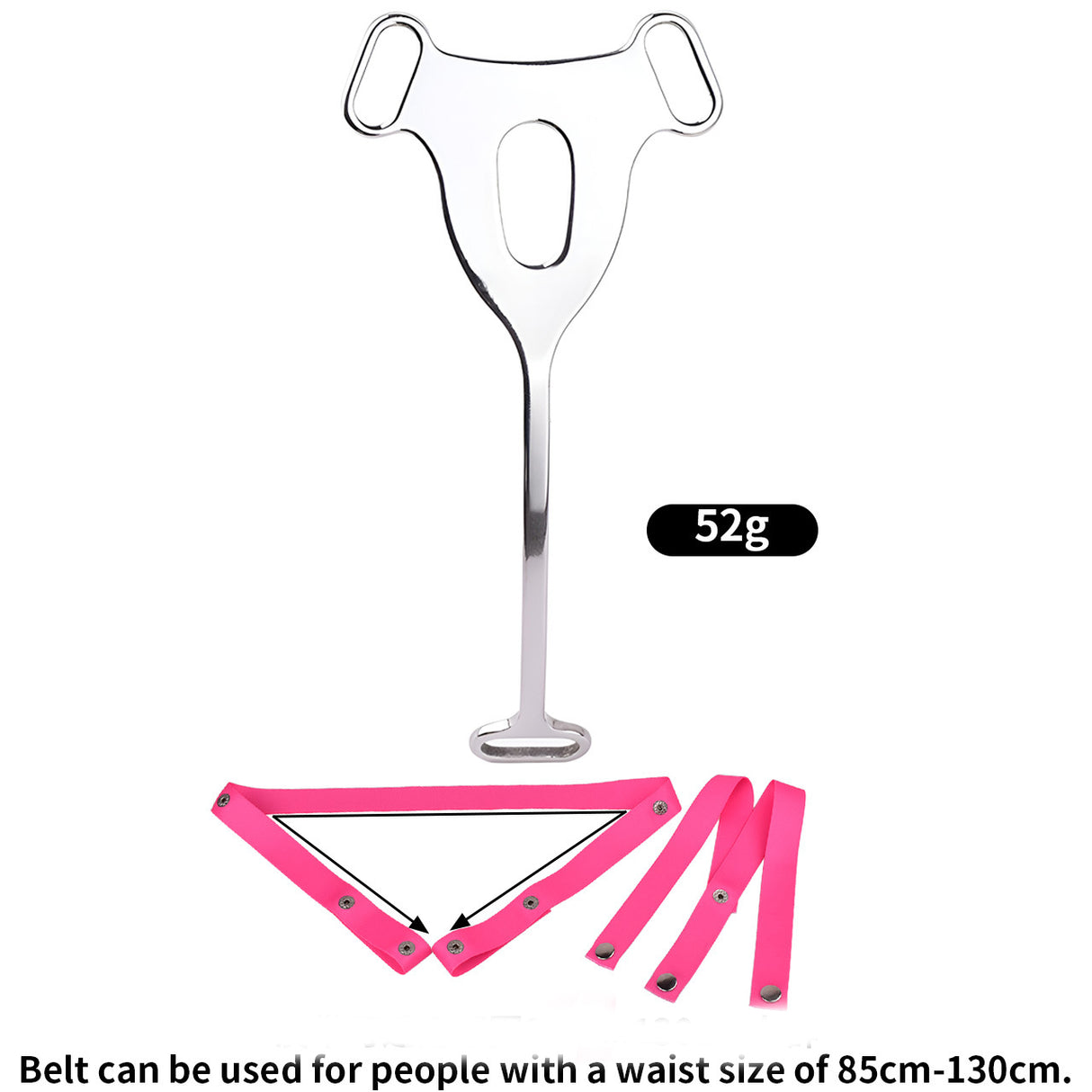 FRRK Sissy Elastic Belt Metal Vagina Clip Restraints Chastity Devices