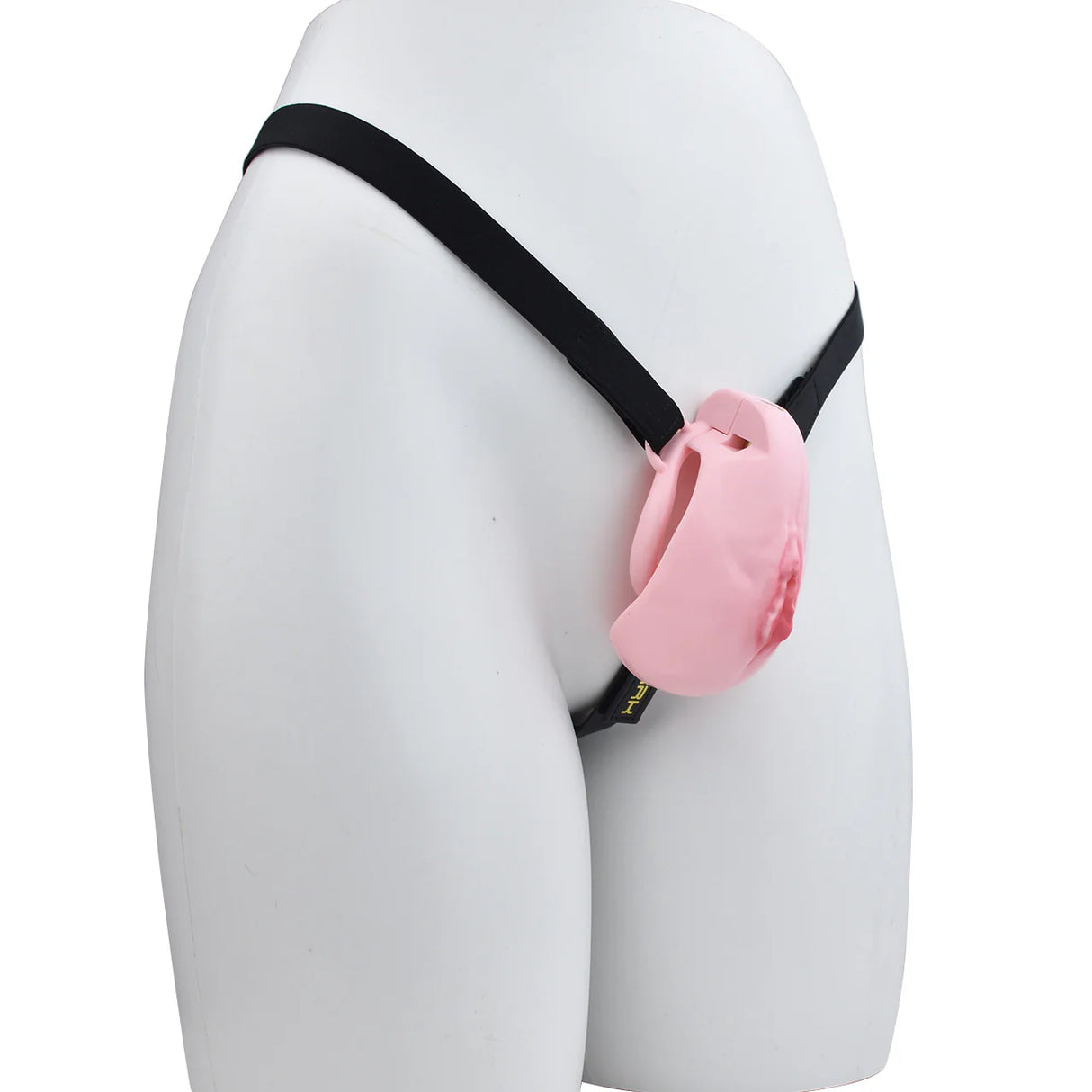 FRRK Sissy Pussy Chastity Cage With Wearable Butt Plug