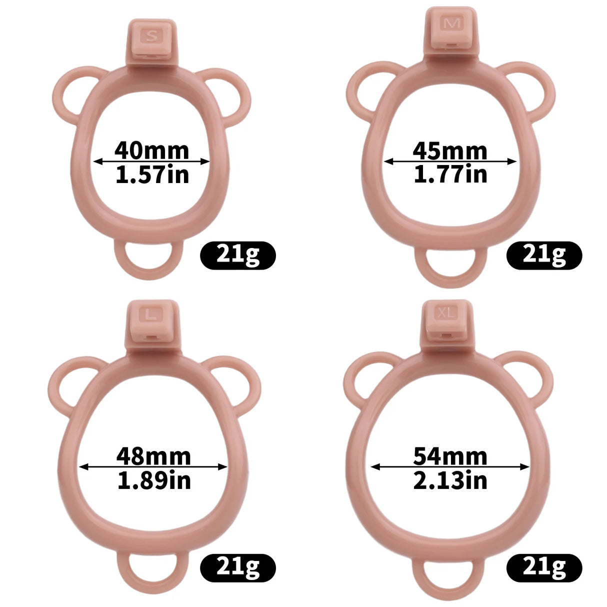 FRRK Sissy Pussy Chastity Cage With Wearable Butt Plug