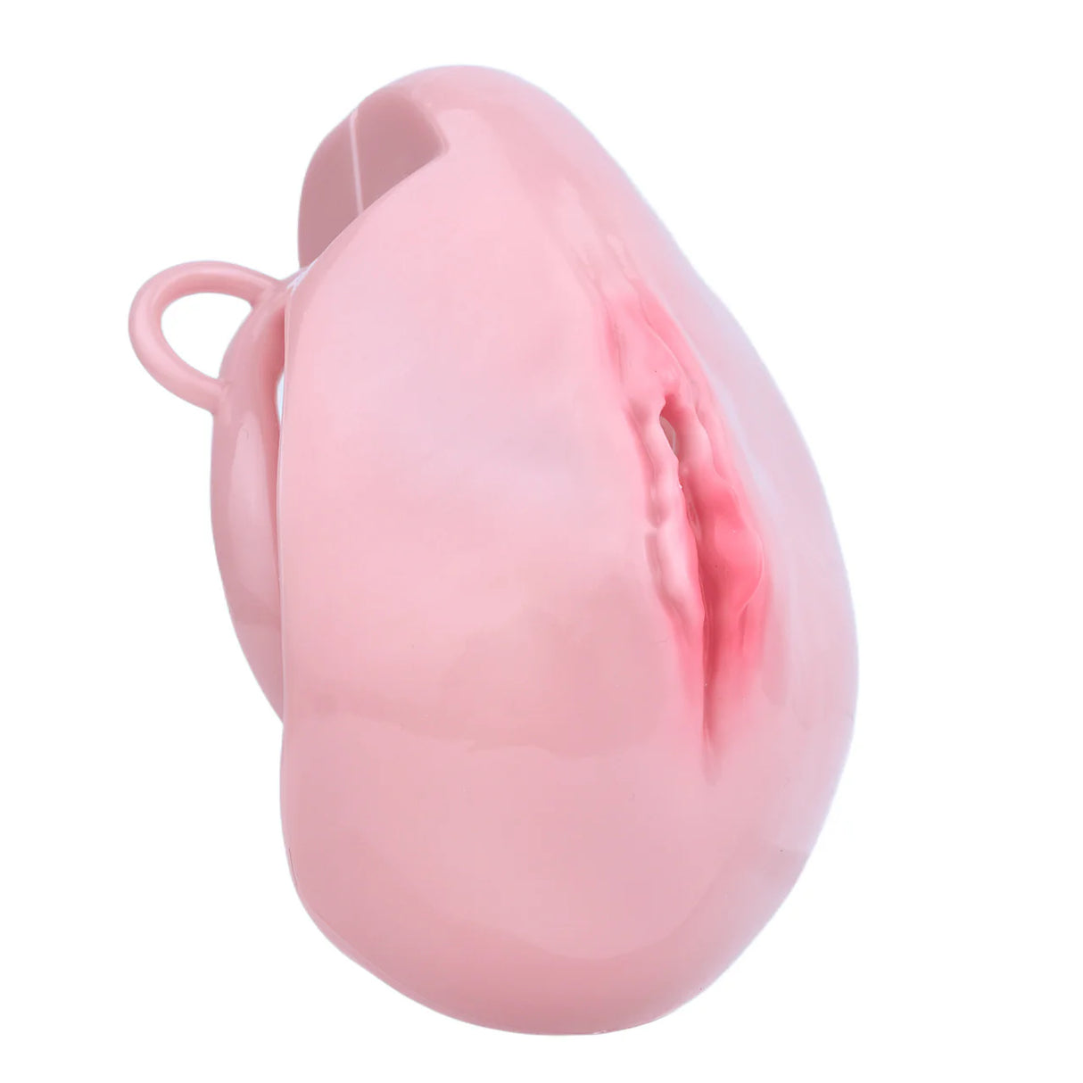 FRRK Sissy Pussy Chastity Cage With Wearable Butt Plug
