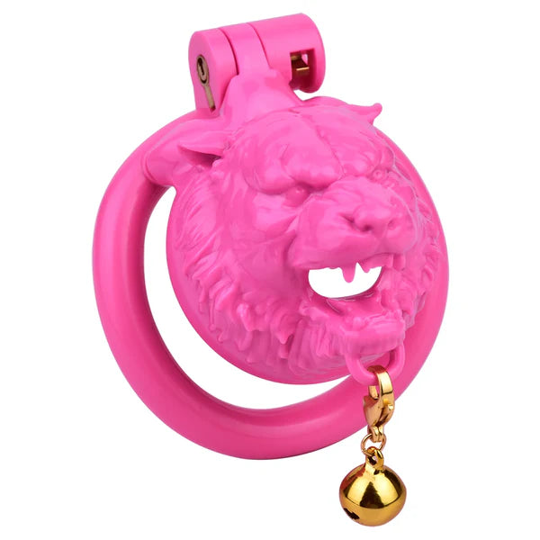 FRRK Tiger Male Chastity Cage Device with Bell