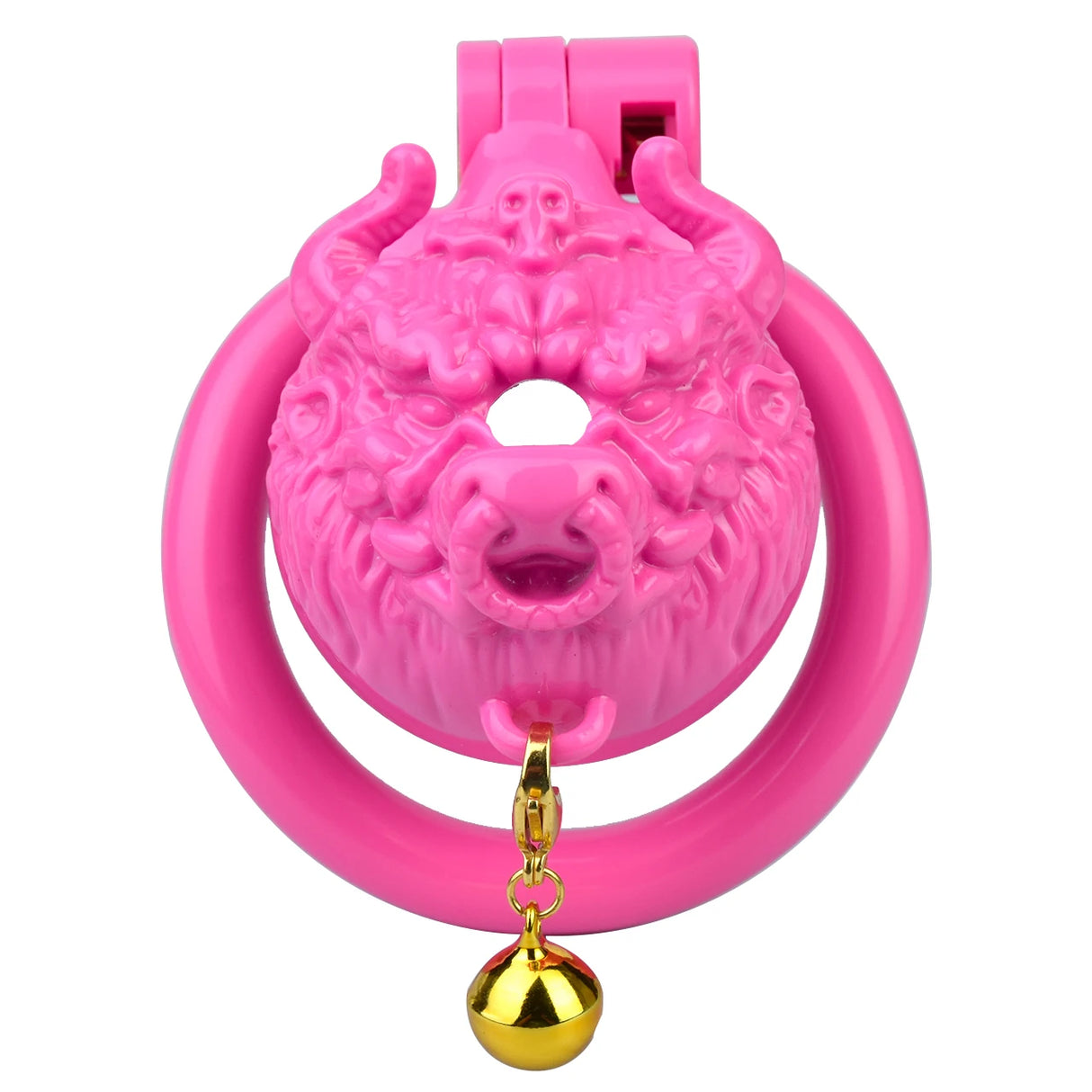 FRRK Tiger Male Chastity Cage Device with Bell