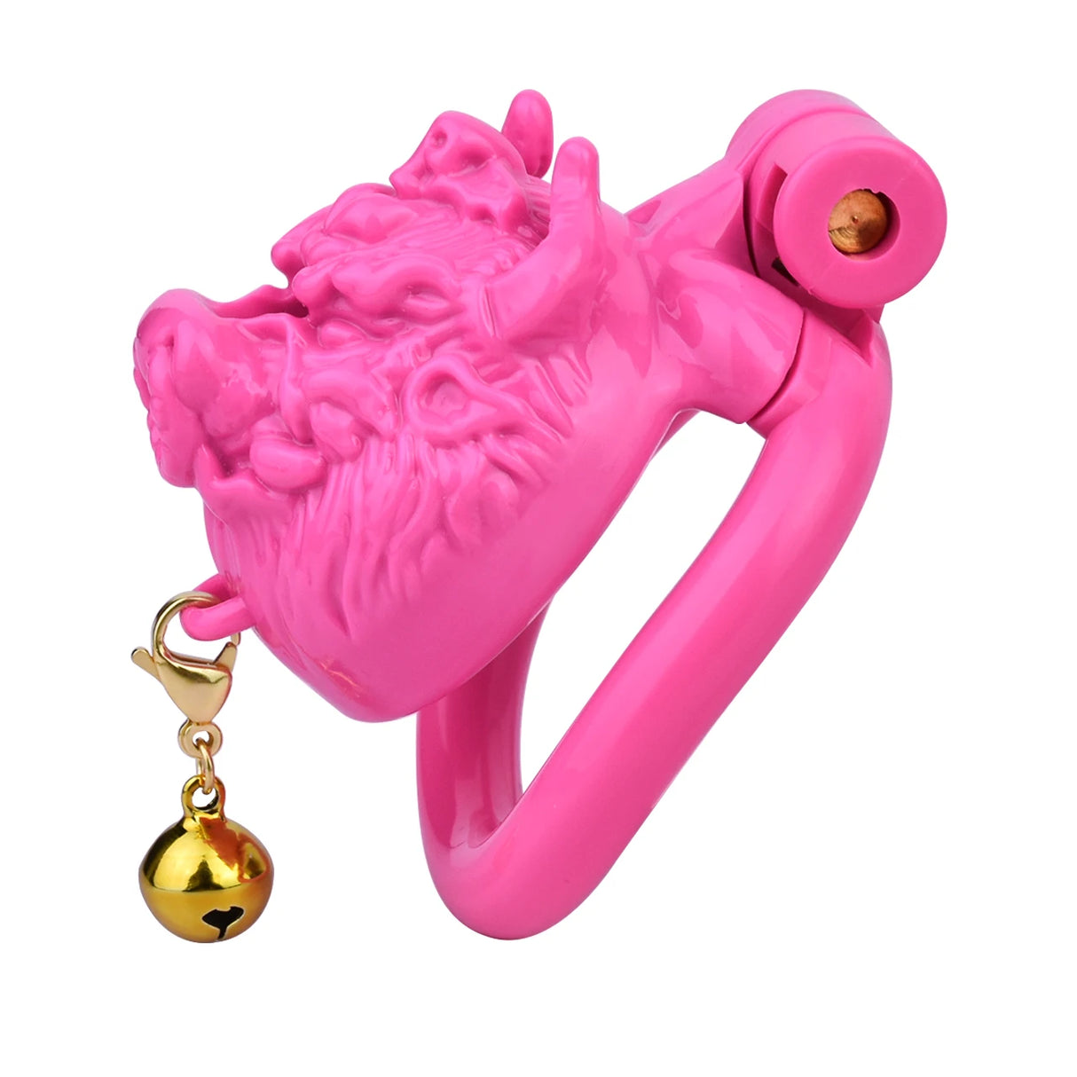 FRRK Tiger Male Chastity Cage Device with Bell