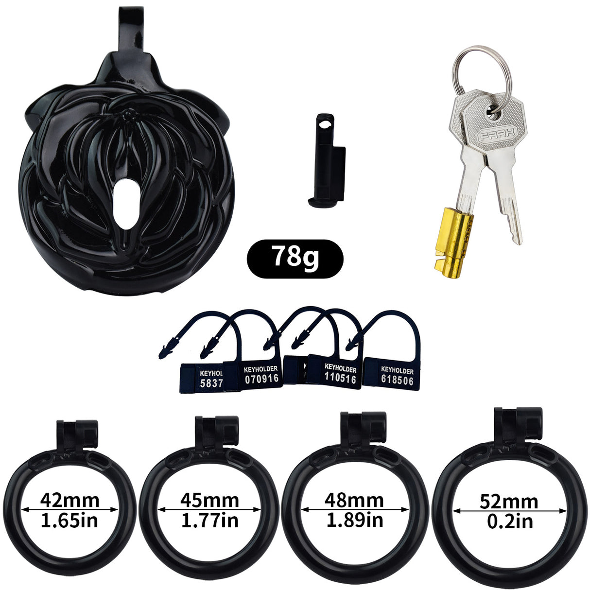 FRRK 3D Small Sissy Rose Chastity Cage