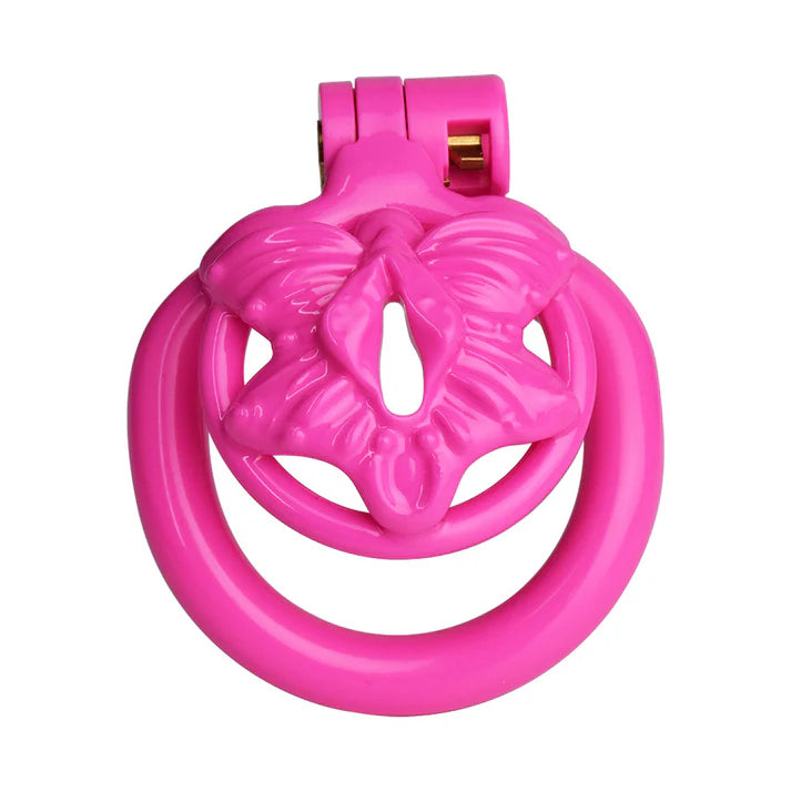 FRRK Butterfly Flat Chastity Cage with 4 Penis Rings