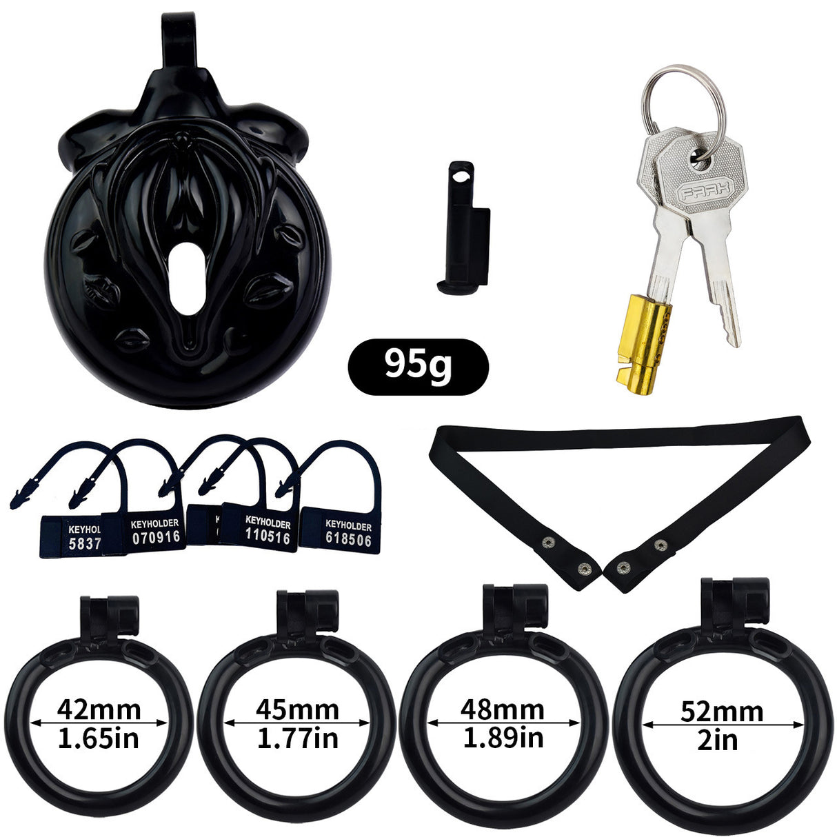 FRRK Resin Male Sissy Realistic Pussy Chastity Cage