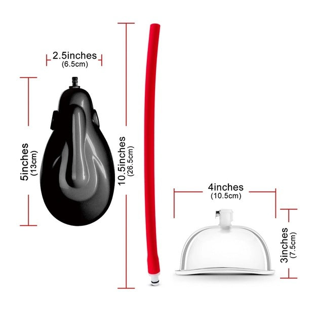 Fetish BDSM Nipple Sucker Vagina Sucker Manual Vacuum Pump