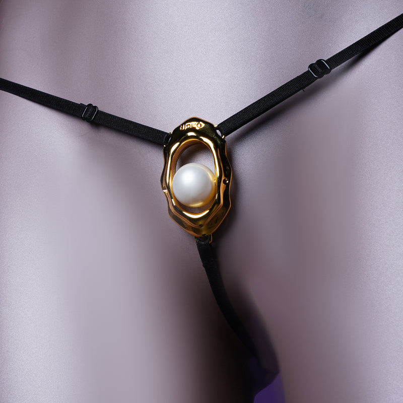 UPKO "Moist Eyes" G-string Clitoral Jewelry With Bead Stimulator