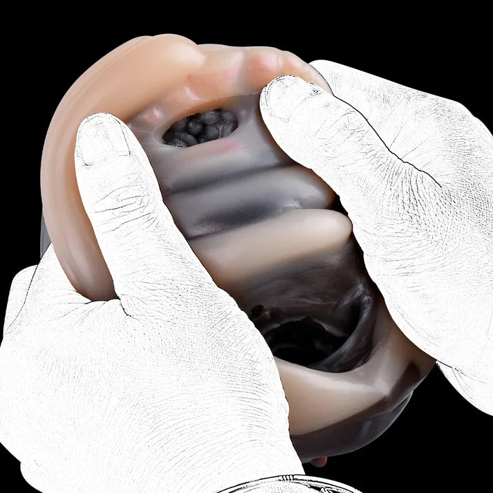 Giraffe Pocket Pussy Double Anal Vagina Male Masturbator