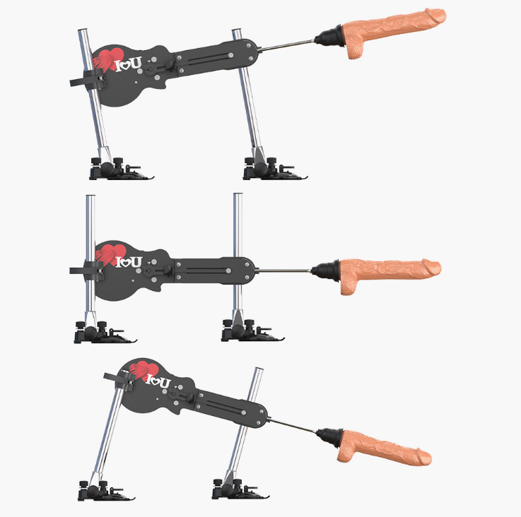 Guitar Thrusting And Vibrating Remote Controlled Sex Machine