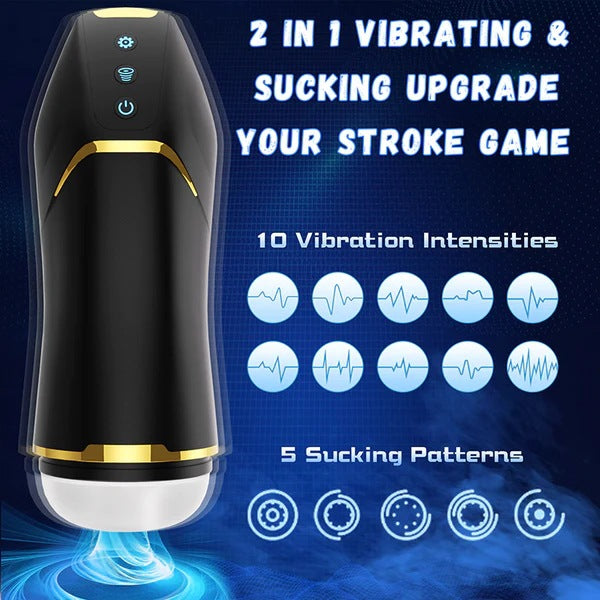 HANNIBAL Automatic Male Masturbator with Suction & Vibration