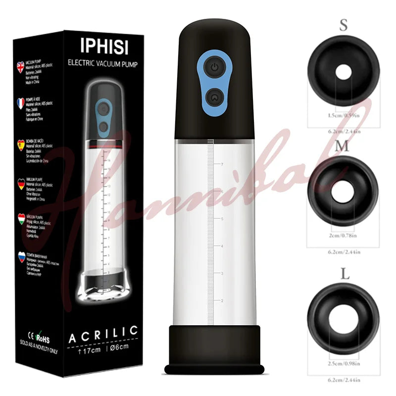 Hannibal Electric Penis Pump Masturbator Vacuum Pump Extender