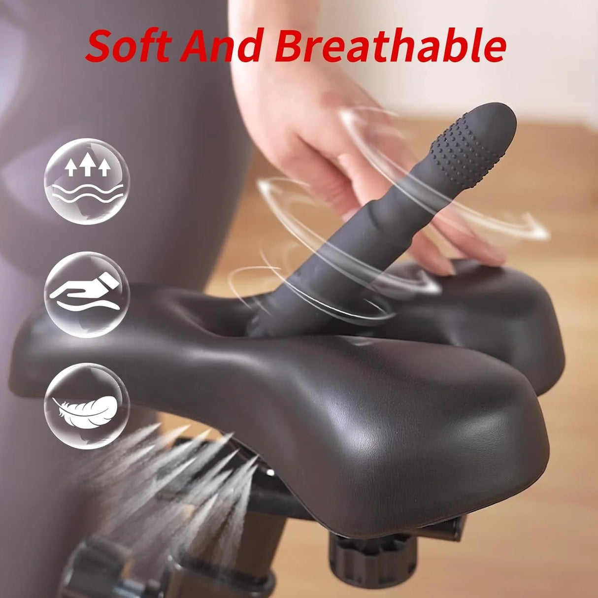 Helibo Bicycle seat cushion masturbator Telesocpic prostate Automatic Sex Booster for men and women