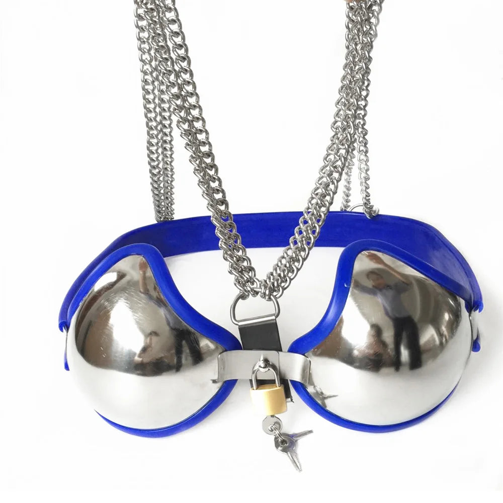 Black emperor female chastity belt bdsm chastity bra