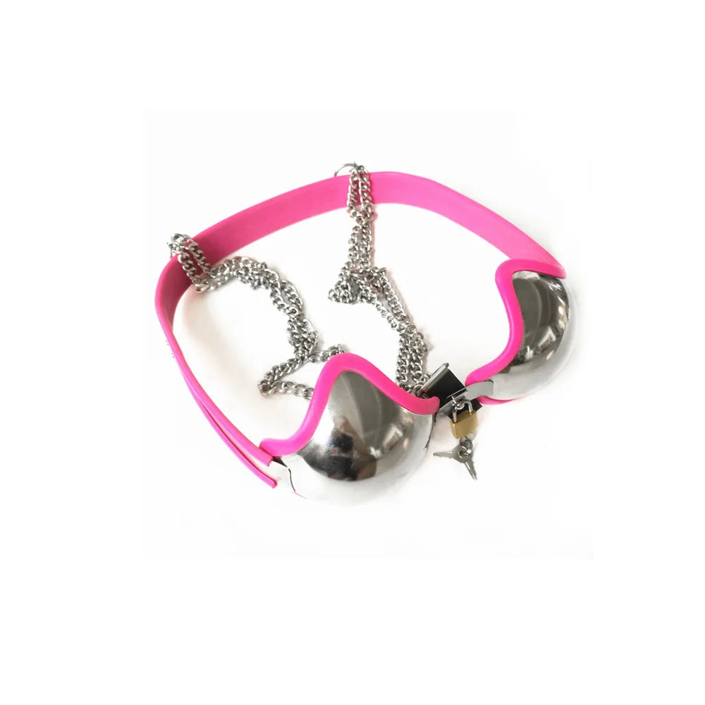 Black emperor female chastity belt bdsm chastity bra
