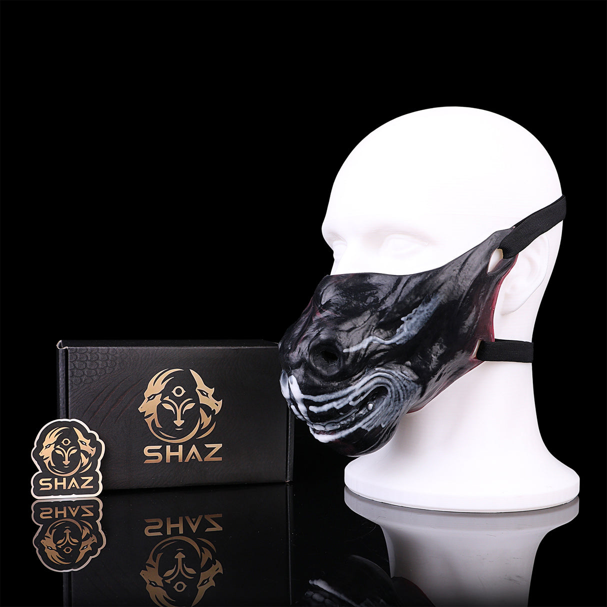 Skull Fantasy Strap On BDSM Masks Adjustable Silicone Sex Toys