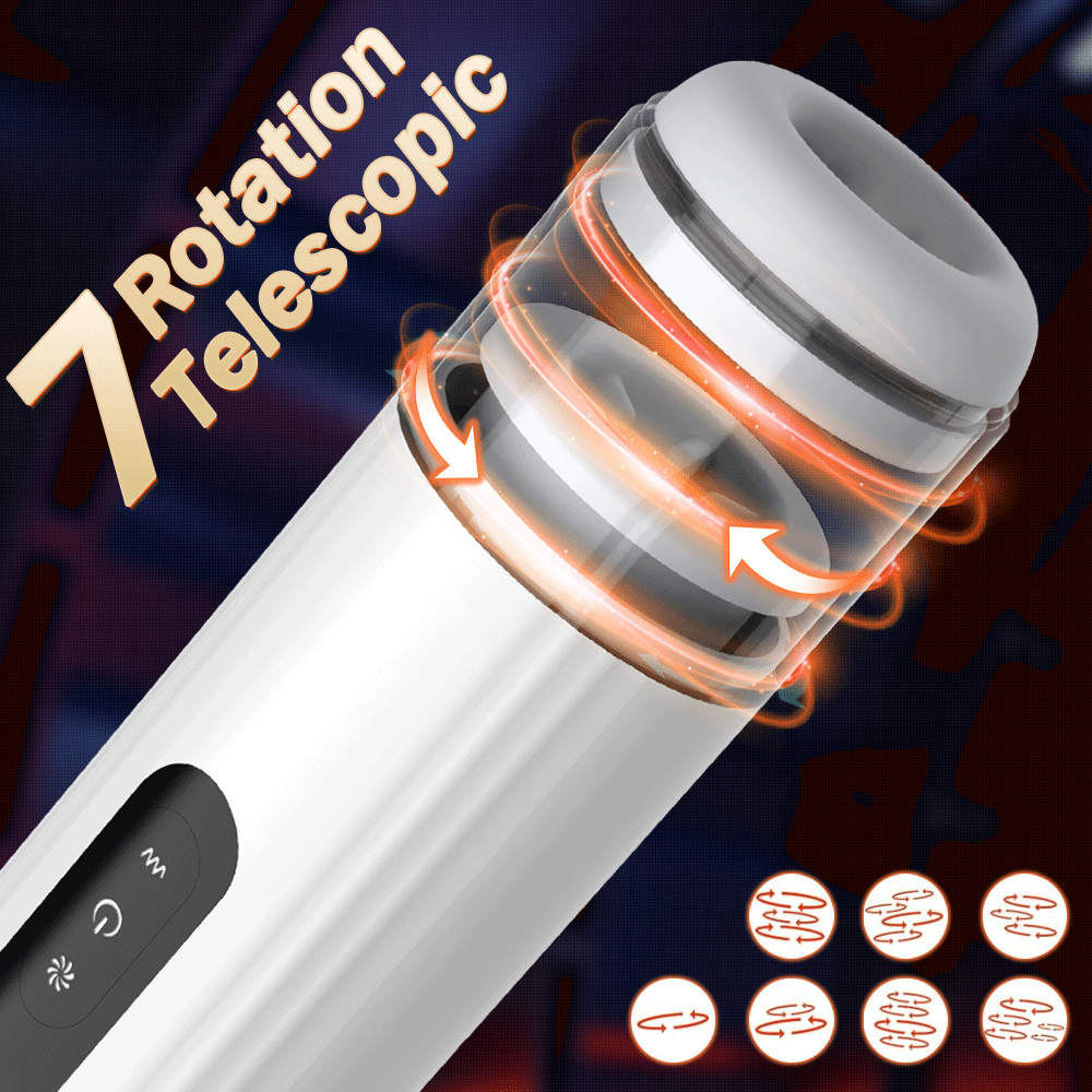 IVES Telescopic Rotation Masturbation Cup