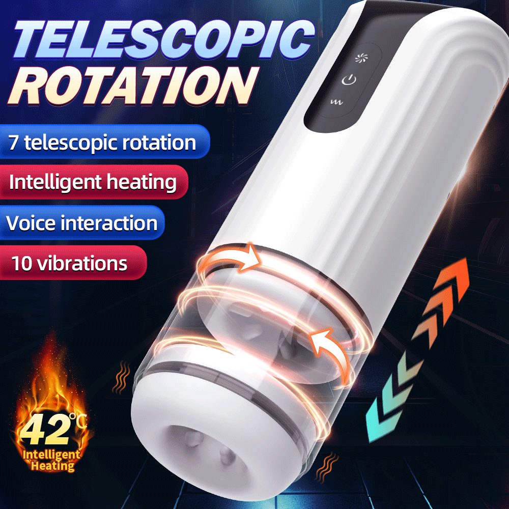 IVES Telescopic Rotation Masturbation Cup