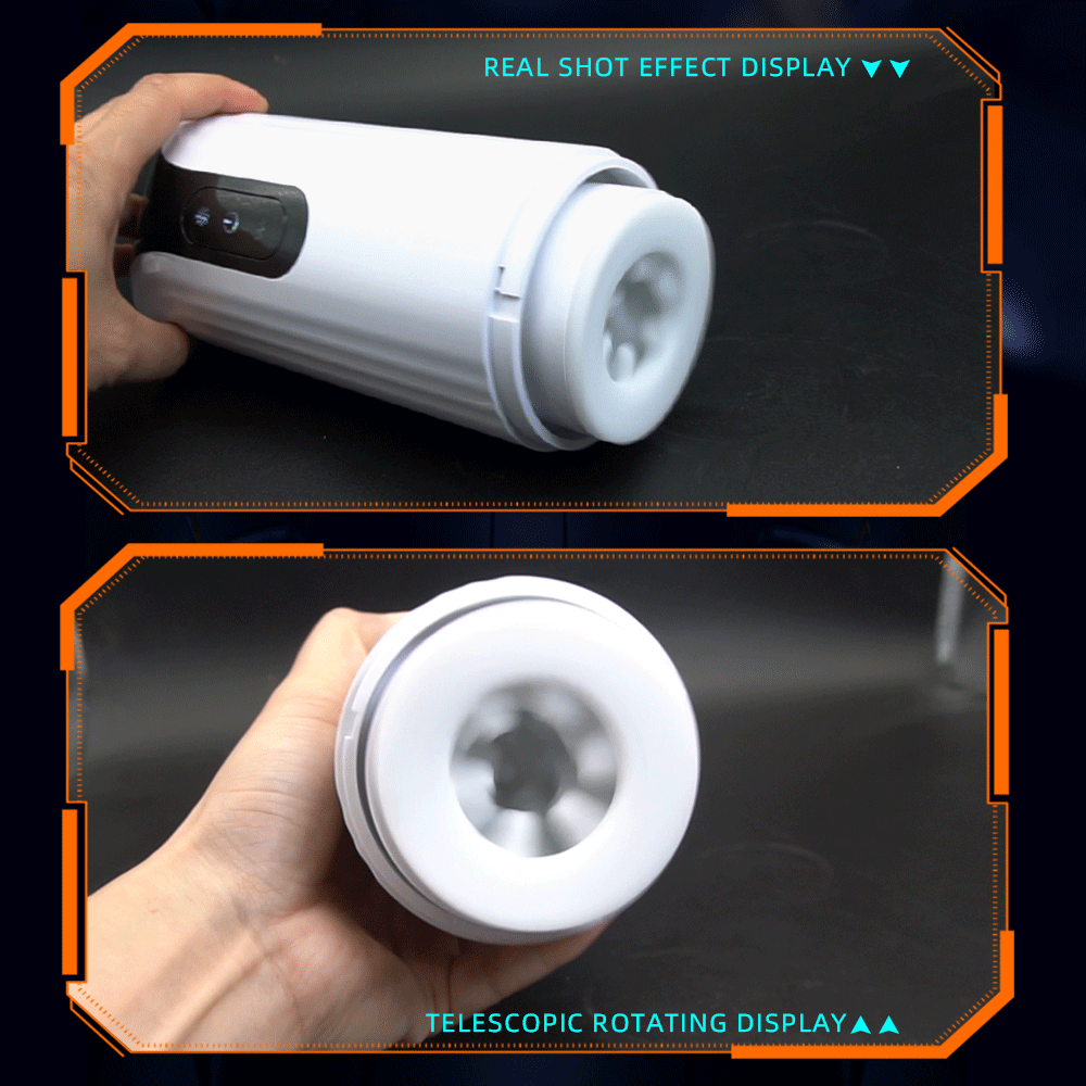 IVES Telescopic Rotation Masturbation Cup