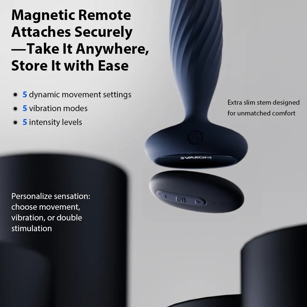 SVAKOM JORDAN APP-Controlled Interactive Thrusting Anal Vibrator