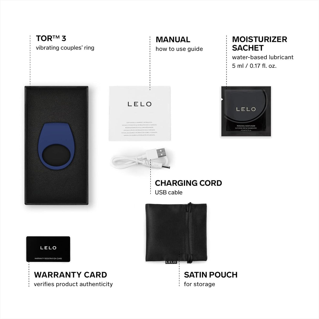 LELO TOR™ 3 Vibrating couples'Ring Cock Ring