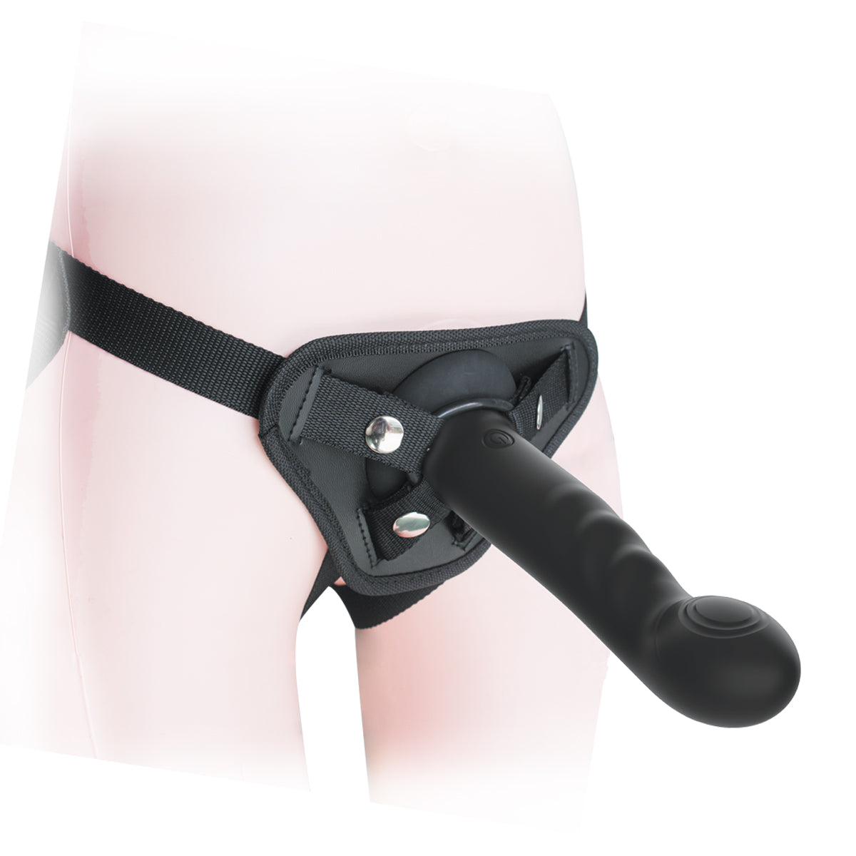 Lesbian big strap on Dildo vibrator 5 frequency flap stimulated G spot for women