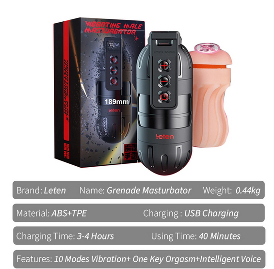 Leten Grenade app interactive masturbator