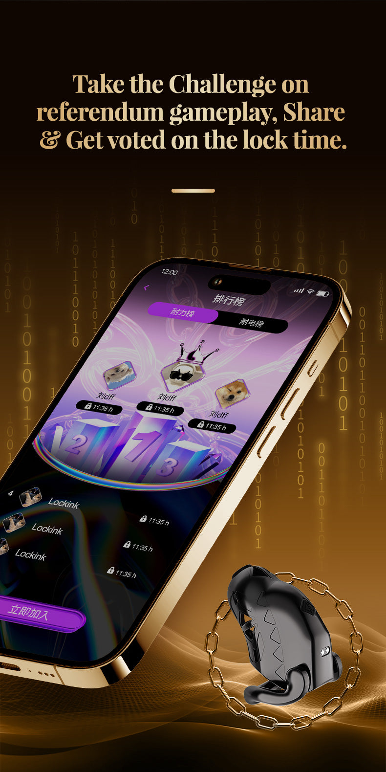 Lockink Electric Shock Cage App Smart Chastity Cage Remotely