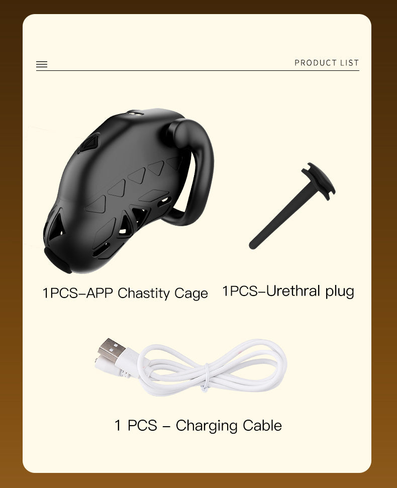Lockink Electric Shock Cage App Smart Chastity Cage Remotely
