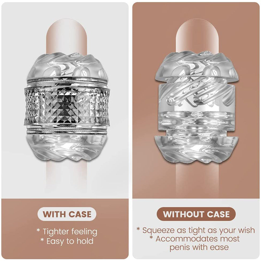 Male Double Blowjob Pussy Vacuum Pocket Masturbator