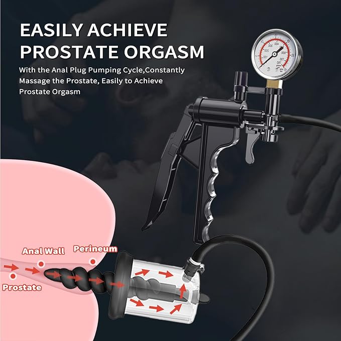 Mojin Anal Plug Vacuum Pump Enlarger Butt Plug Prostate Massager